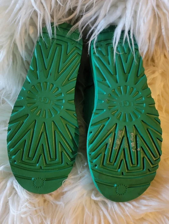 🆕️🎿Ugg Ultra Mini Boots, Emerald Green - Sz 8 - Picture 10 of 11